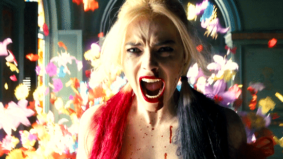 Margot Robbie as Harley Quinn in The Suicide Squad...