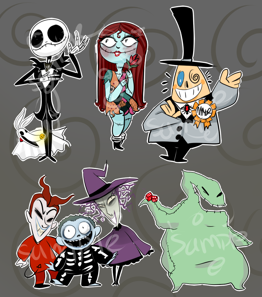 zamii070:  ah yes you can get The Nightmare before christmas stickers for a limited