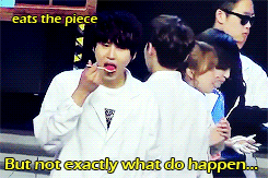 lee-donghais:   Evil Maknae Kyuhyun did not want to share their piece of watermelon.