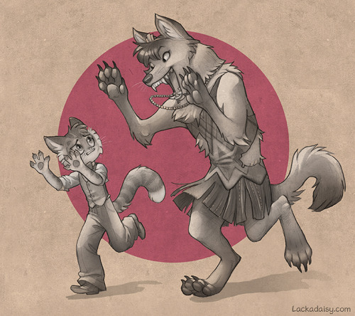 lackadaisycats:I hear it’s spooky season again already.Last year and thereabouts, the lycanthropy got a bit out of hand.(Things mostly from Patreon requests and streams.)