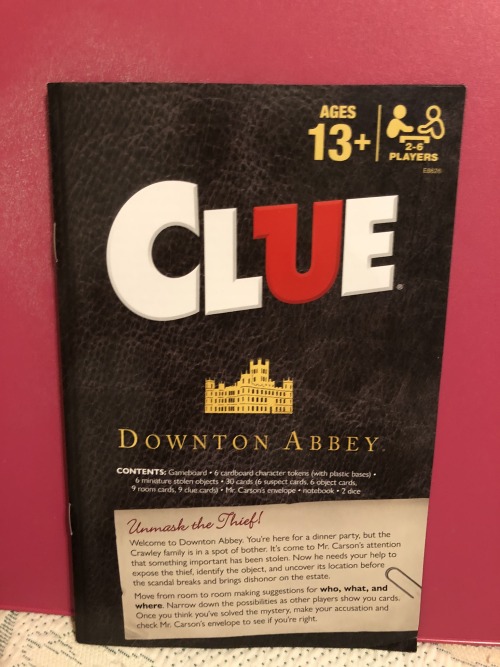 There’s a couple different Downton Abbey Clue/Cluedo games out there, but I recently ordered t