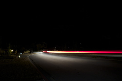 no edit, just a car driving at night 