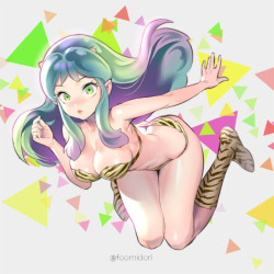 Foomidori:  Urusei Yatsura Fanart &Amp;Lt;3