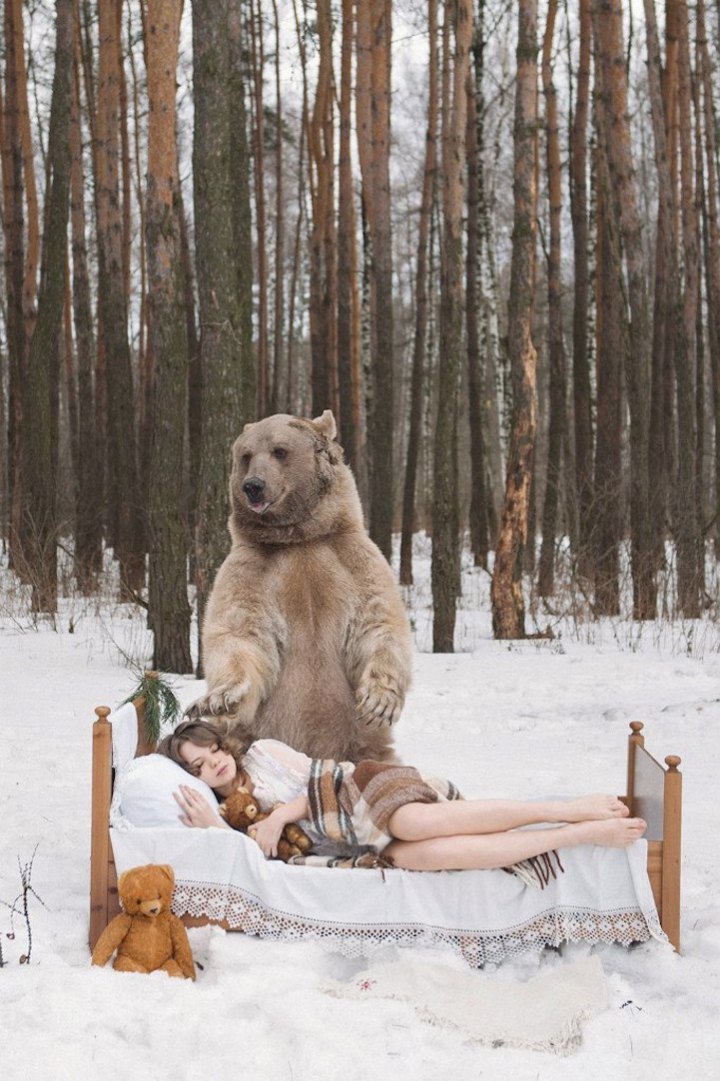 asylum-art-2:  Bearish -Olga Barantseva Russian photographer Olga Barantseva wants