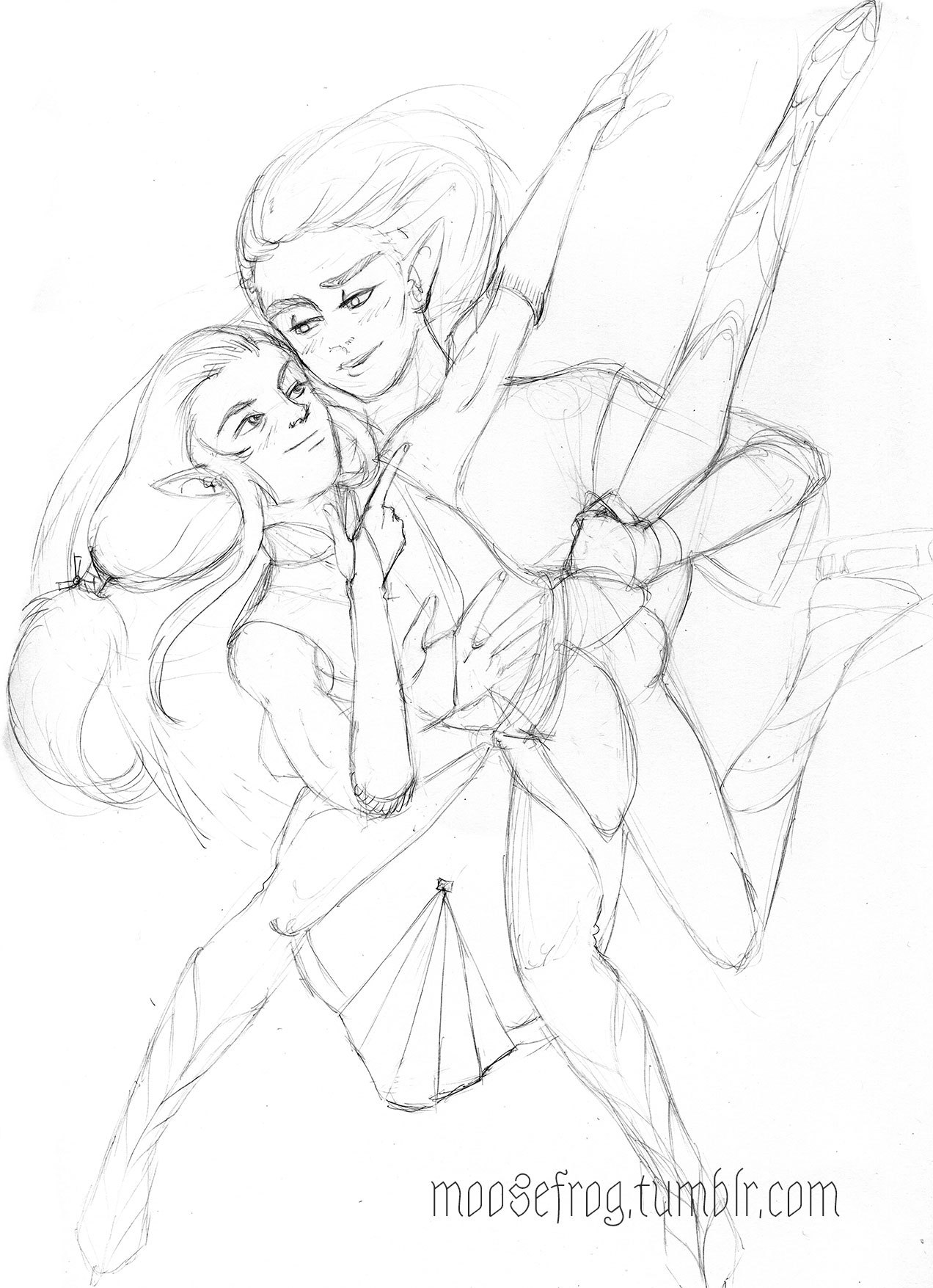 How you doin’? More for that hockey AU verse I’ve been doodling in! Before Thranduil played hockey, his father made him take up the traditionally elven sport of figure skating. (It had been all the rage in Valinor! Hockey is strictly a Middle Earth...