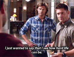 supernaturalapocalypse:  Actual Scene vs. Gag Reel - Season 9 