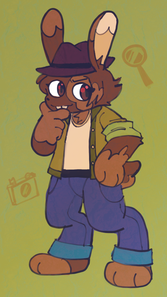 Also A Bunny Detective Character I Made Cuz I Was Missing Doing Character Designs. Havent Thought Of