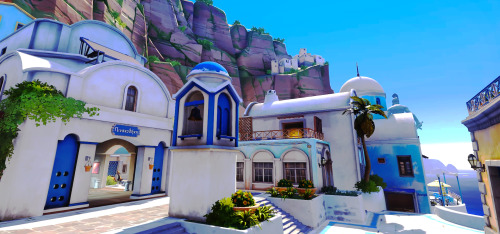 rafeadllers:   Overwatch maps - Ilios ↳ Situated atop a small island rising from the Aegean Sea, Ilios is a postcard-perfect Mediterranean town, with a bustling harborside, winding paths for rambling hillside strolls, and gorgeous vistas. It is the