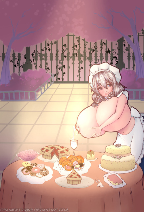 ofamightdivine:  Woop! Commission for Mr. Wolf :3! He requested Sakuya from Touhou project being all