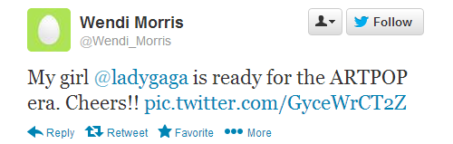  This was just tweeted for Wendi Morris, a member of the Haus Of Gaga. 