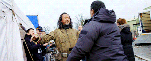 oscaricaas:Donnie Yen and Jiang Wen in Rogue One: Behind the Scenes