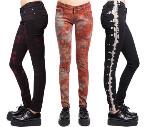 Our new hand dyed jeans really POP! Get these exclusives while you can… Shop : http://TrippNYC.com