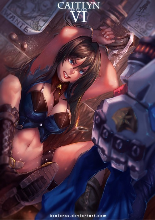 Raionmo Lol Caitlyn X Vi Officer Pixiv