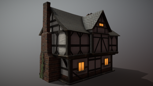 Low poly house model for my 3D modeling course. We had to use trim and atlas.Sketchfab link: ht