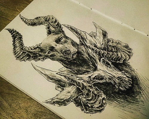Mega Houndoom Drawing