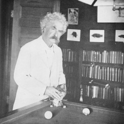indypendent-thinking:  “When a man loves cats, I am his friend and comrade, without further introduction.” Mark Twain with one of his cats
