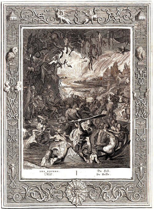 Bernard Picart (1673-1733), ‘Hell’, from “Neueröffneter Musen-Tempel” by Zac