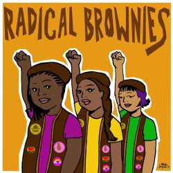 Rebelati:  Fuckyeahmarxismleninism:  Meet The ‘Radical Brownies’ — Girl Scouts