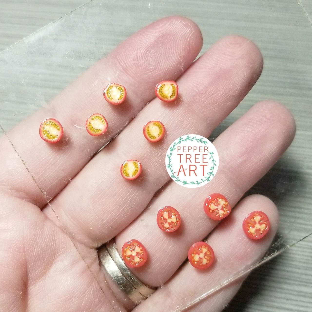 peppertreeart:  More canes! These tomato canes took about 2 days to complete, not
