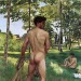 gay-curator:Frédéric Bazille (French, 1841 - 1870)The Fisherman with a Net (1868)Oil