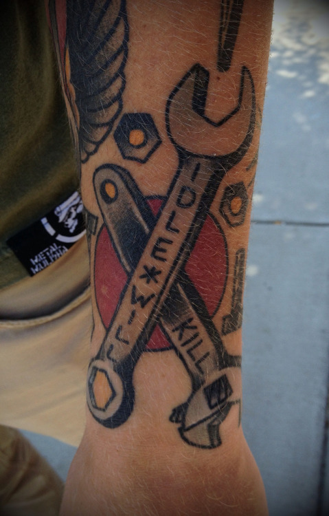 kingfantastic:  Healed and hairy wrenches on Justin. Alex Zampirri 