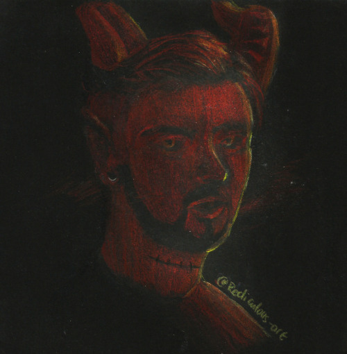 rediculous-art: Did @zuyart​ ‘s DTIYS! I experimented and used black paper instead.( I edited it a b