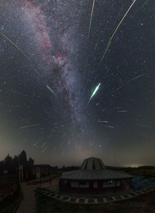 cluboftigerghost: Perseid Meteors over Slovakia via NASA ift.tt/30499eZ