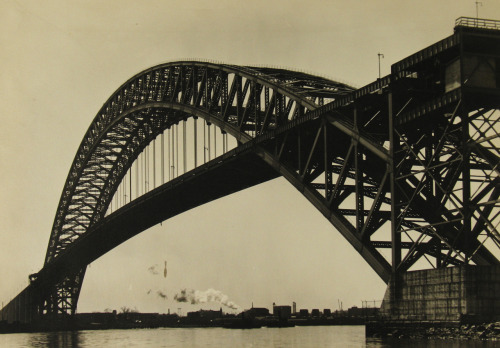 Margaret Bourke-White,View of the Bayonne Bridge and the Port of New York