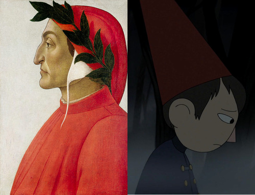 Introduction   I must stress that the parallels I draw between Over the Garden Wall and Dante’s Inferno are rather broad as they study the overall themes of the latter in comparison to the occurrences in the former. In my defense, the work that chartered