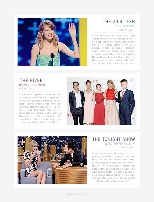 thatsickbeat:1989 era: Events (so far)