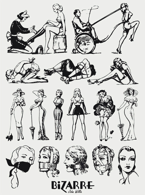 vintagegal:  Illustrations by John Willie adult photos