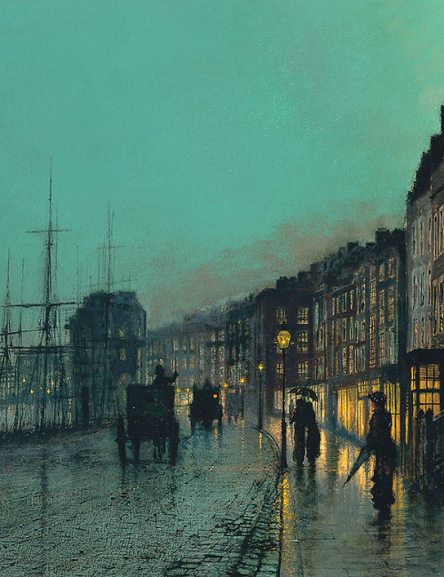 lunakays-blog: Shipping on the Clyde by John Atkinson Grimshaw, 1881.