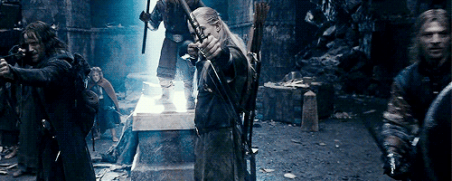 lamentforboromir:spoonerismz:Only time Aragorn ever uses his bow is in Moria# dat Boromir tho   