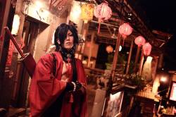 tatsuki-kosho:  DRAMAtical Murder Koujaku &amp; Aoba ▶ 日月妖 His cosplay is amazing as always ❀.(*´▽`*)❀.  Please take out with full credit ~ 