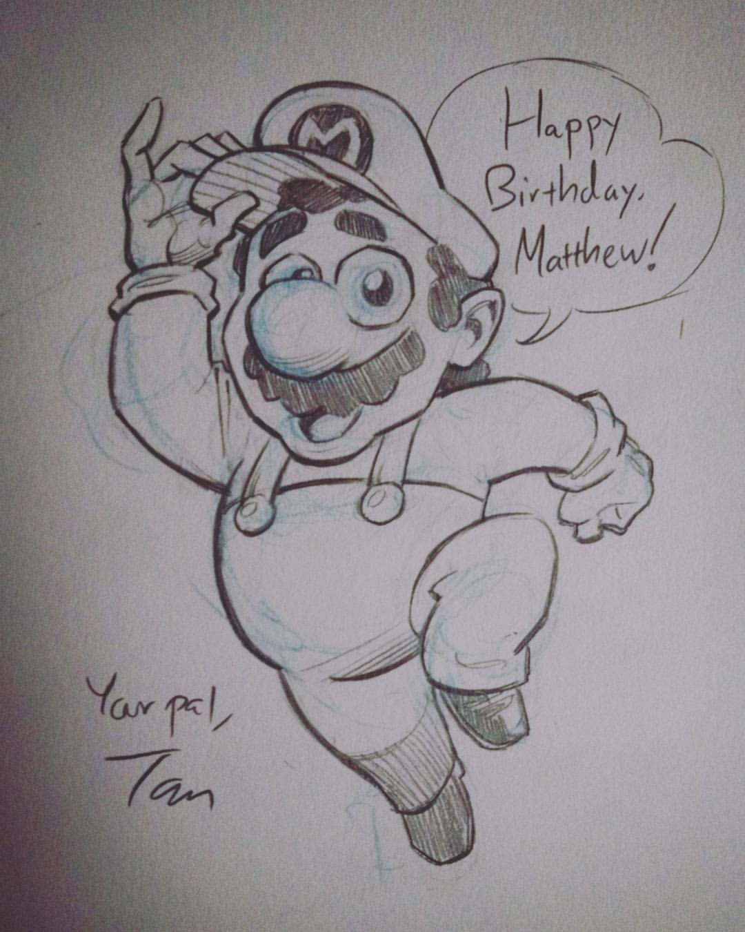 How to color mario realistically. #mariothemovie #mario #art #sketch #... |  TikTok