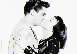 vinceveretts:  Elvis and Carolyn Jones photographed for “King Creole”, 1958. 