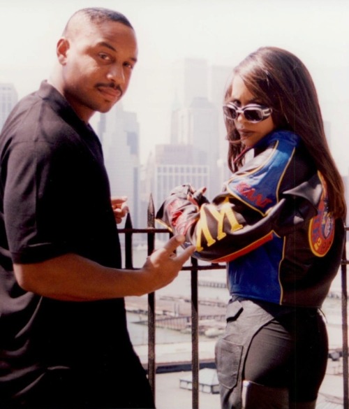 90shiphopraprnb:Karl Kani and Aaliyah