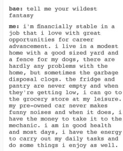 *sigh* a girl can dream…..  What’s your wildest fantasy?Today? Be economically well off enough that when they come out, I can get a flying Porsche without anyone raising an eyebrow too high. 