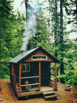 cabinporn:  Cabin on the Olympic Peninsula, Washington, USA.   Contributed by Bogdan. 