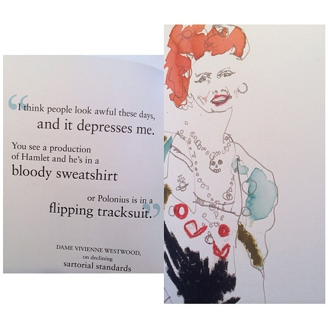 #quoteofday #viviennewestwood 😂. From the #book #fashionbites available at #mrkt_silverlake #losangeles #silverlake