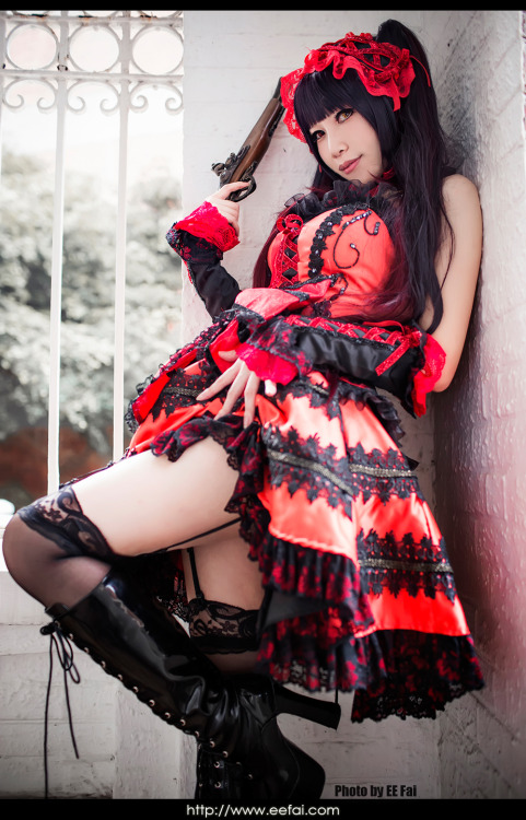 hot-cosplays-babes:  DATE A LIVE Kurumi Cosplay porn pictures