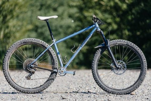 strange-measure: Builder’s Camp in Bozeman: Falconer Slacker 150mm Travel 29er Hardtail