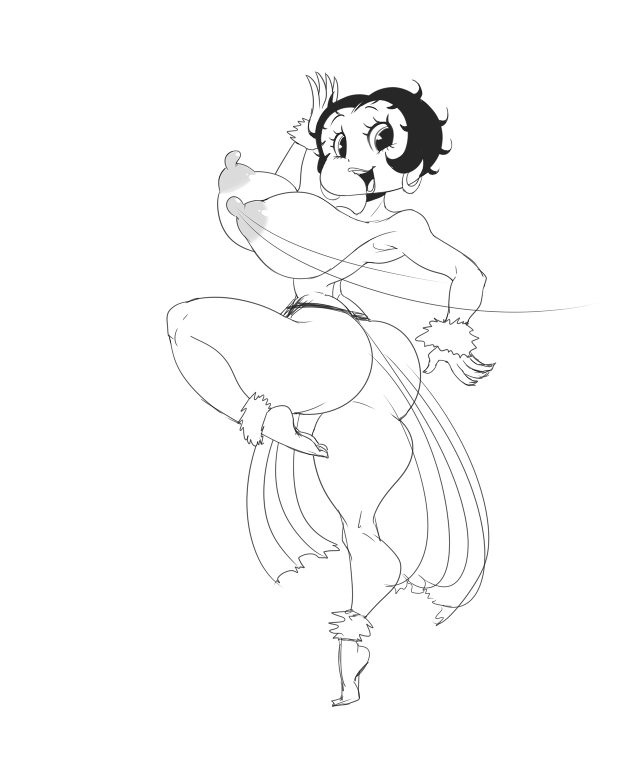 ber00:     Patreon doodle         Betty Boop enjoying her vacation~  Boop-Oop-A-Doop