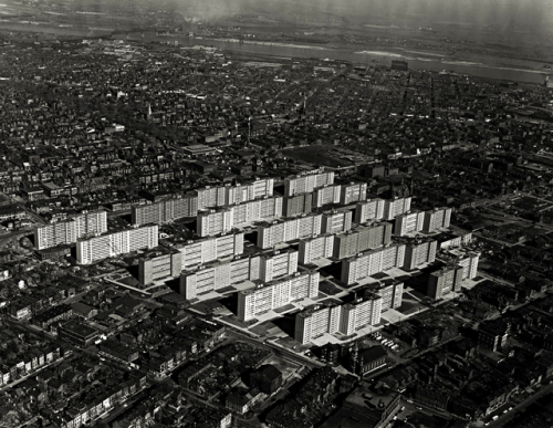 Tom McCrea: Pruitt-Igoe complex, St. Louis, Missouri, 1955The Wendell O. Pruitt Homes and William 