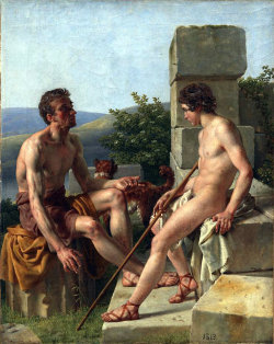 sculppp:  Christoffer Wilhelm Eckersberg (1783 – 1853). Two sheperds 1813