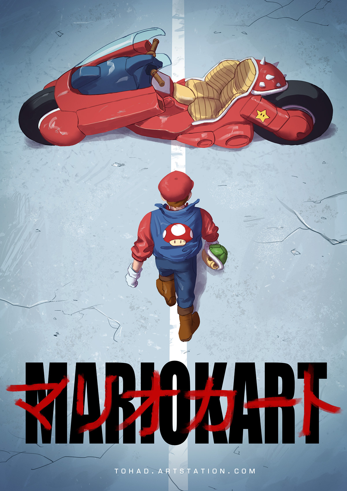 sosuchan:
“Mario Kart/Akira - Mashup Poster
Created by Sylvain Sarrailh
”