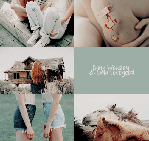 ■ friendship aesthetic: Ginny Weasley &amp; Luna Lovegood