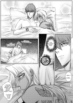 thiefprincess:  I kinda started a powershipping doujinshi…. (/ω＼)Marik and Kaiba have a secret affair.