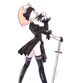 Pearl As 2B From Nier Automata!