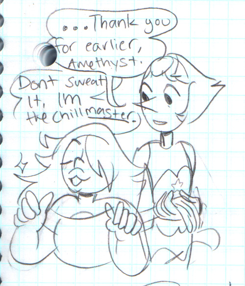 gemslashtrash:  i got really anxious in math so instead of doing any work i drew pearl having a panic attack    This is so sweet. As someone prone to panic attacks, I relate to this pretty strongly and I can’t even begin to describe how amazing